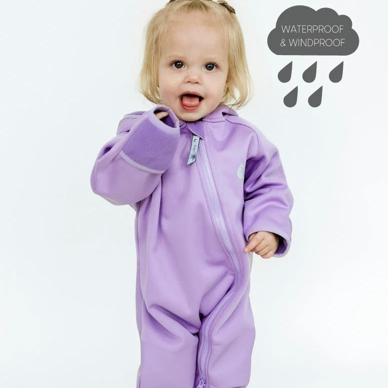 All-Weather Fleece Onesie - Periwinkle
